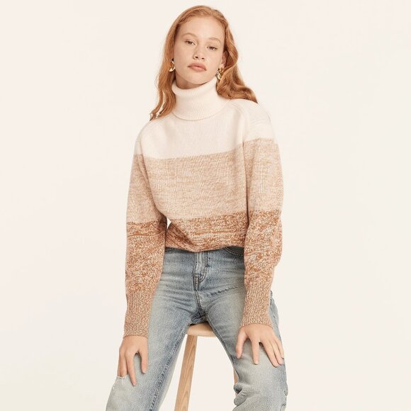 J. Crew Cashmere Turtleneck Sweater - Picture 2 of 8